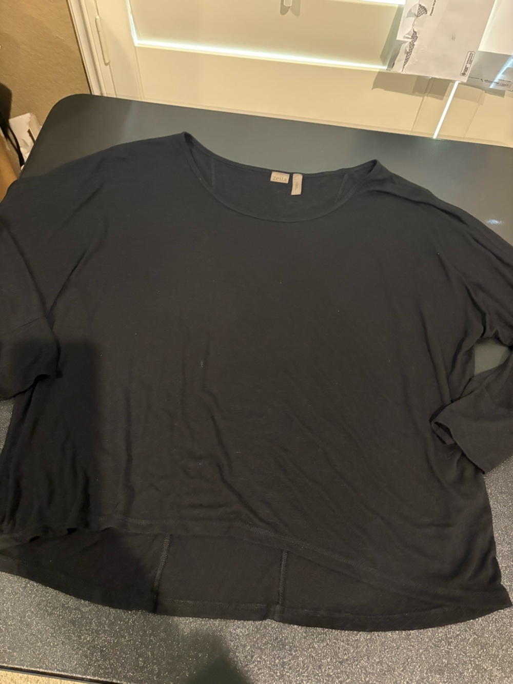 Zella Black womans Crew Neck Shirt